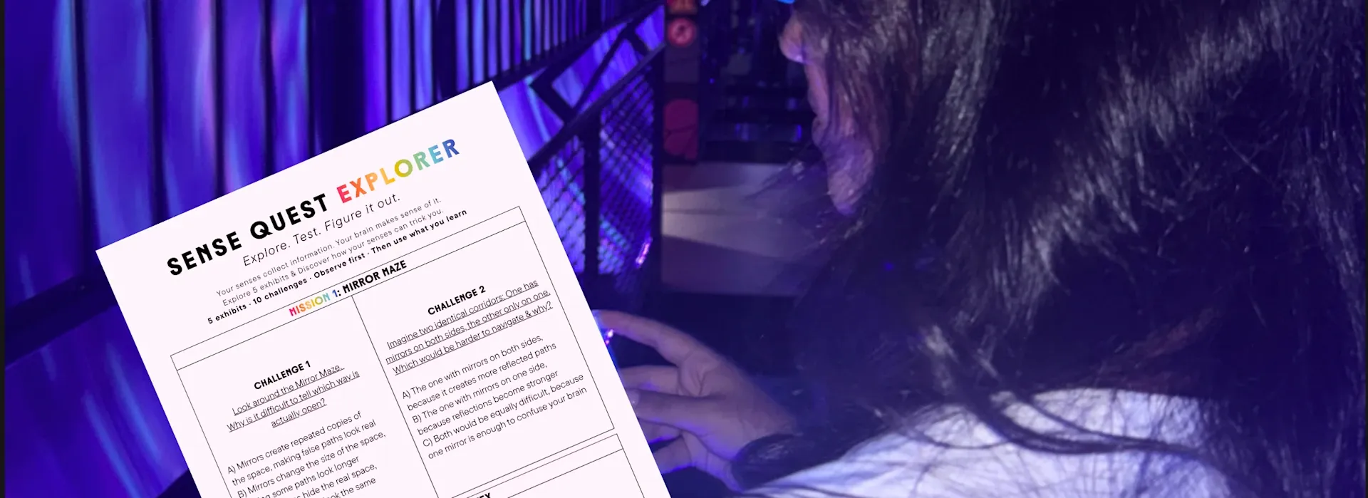 Sense Quest Explorer Pro Děti | Muzeum Smyslů Praha